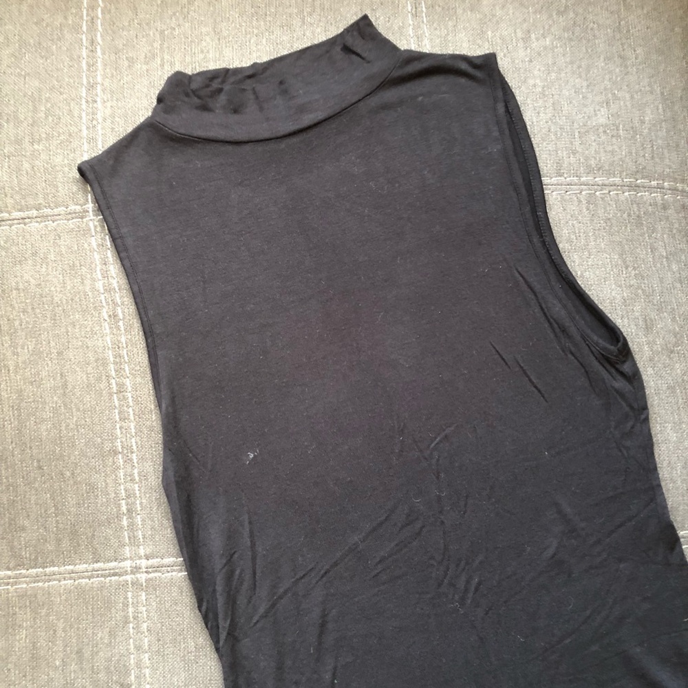 Black high neck tank